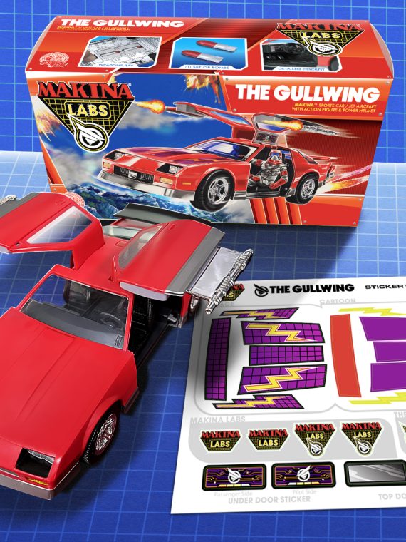 Ramen Toy Makina Red Gullwing M.A.S.K. Thunderhawk Ristampa