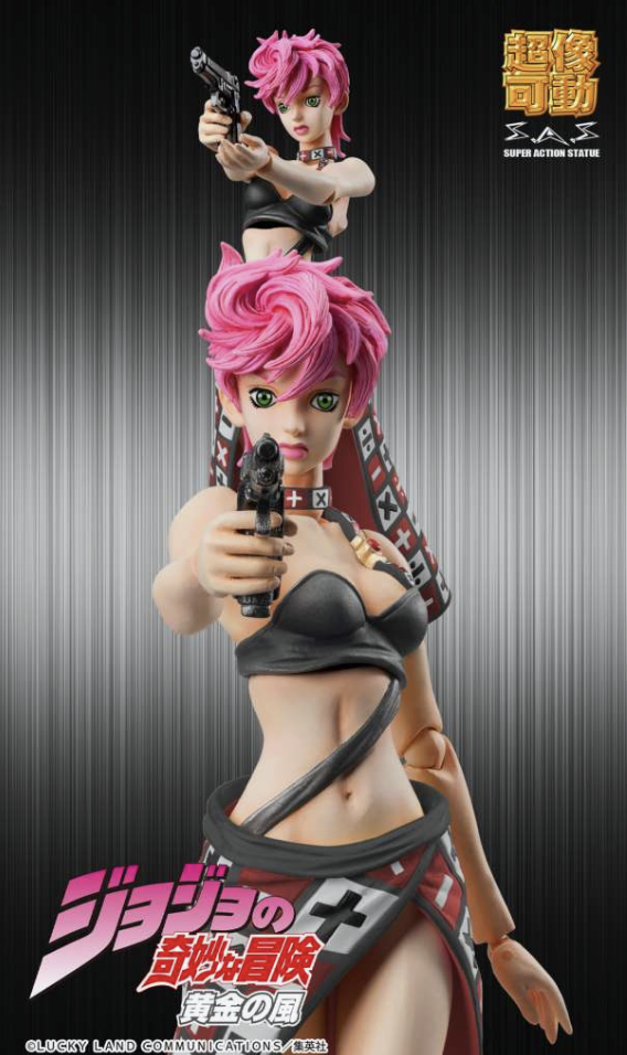 Medicos Jojo Bizarre Adventure Trish black version Chozokado action figure pvc 15 cm