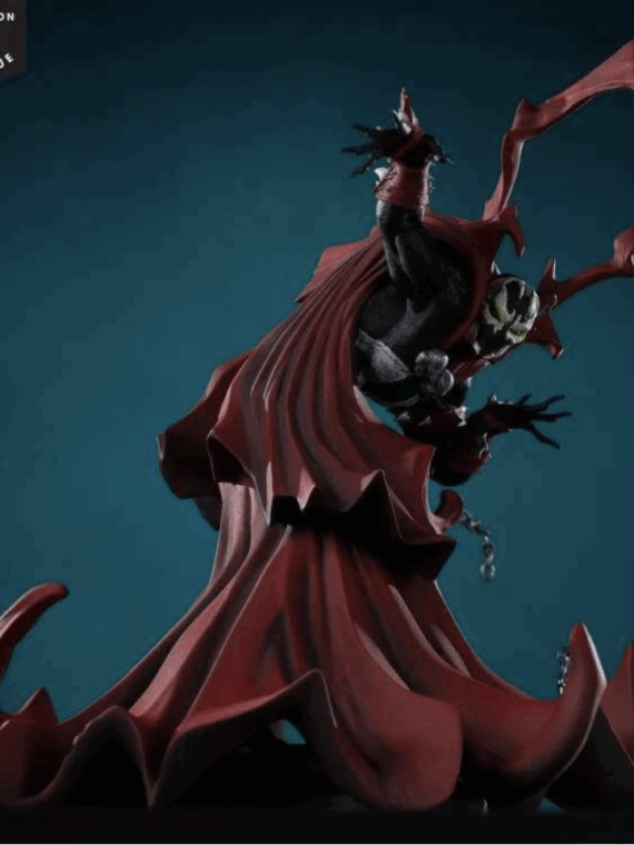 Mcfarlane Toys Spawn black white & red all over Spawn by Greg Capullo resin statue 25 cm