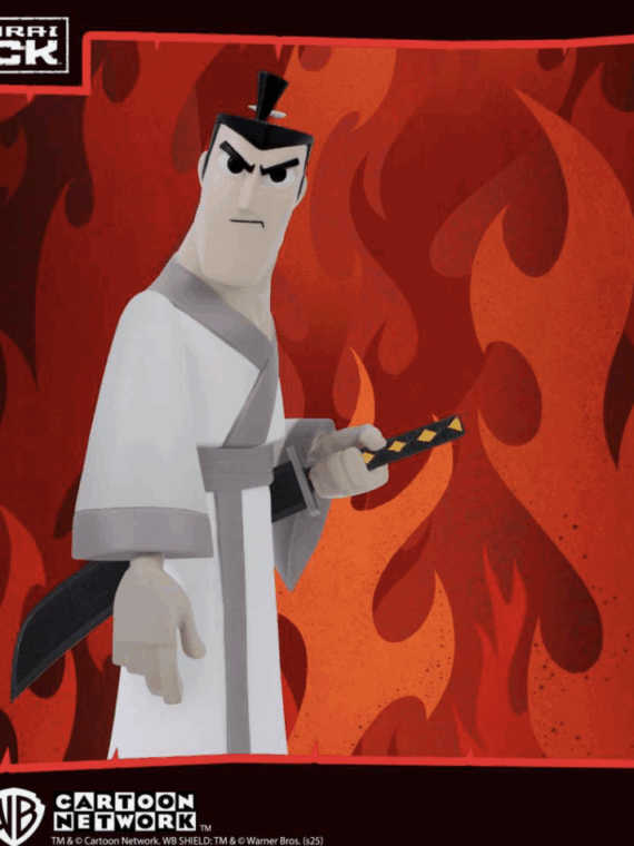 Mezco Toys 5 points Samurai Jack action figures  set 3 personaggi pvc 9 cm