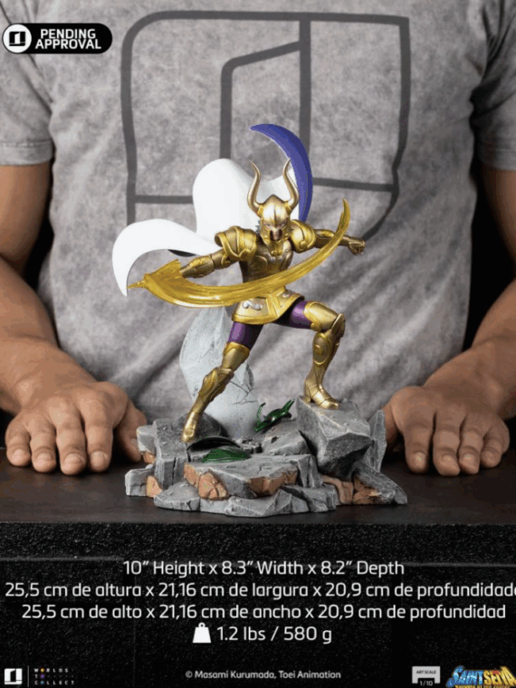 Iron Studio Saint Seiya Shura del Capricorno Deluxe statua 1/10 resina 25 cm