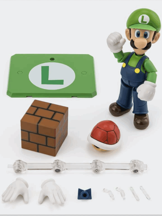 Bandai Super Mario Bros Luigi S.H. figurarts action figure 11 cm