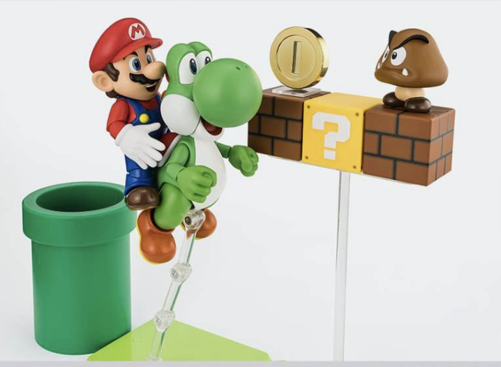 Bandai Super Mario Bros Playset S.H. figurarts accessori pvc