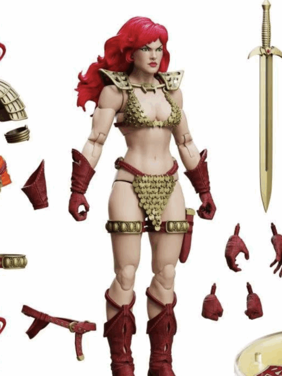 Boss Fight Studio Red Sonja limited Gold and Red epic hacks figure 15 cm