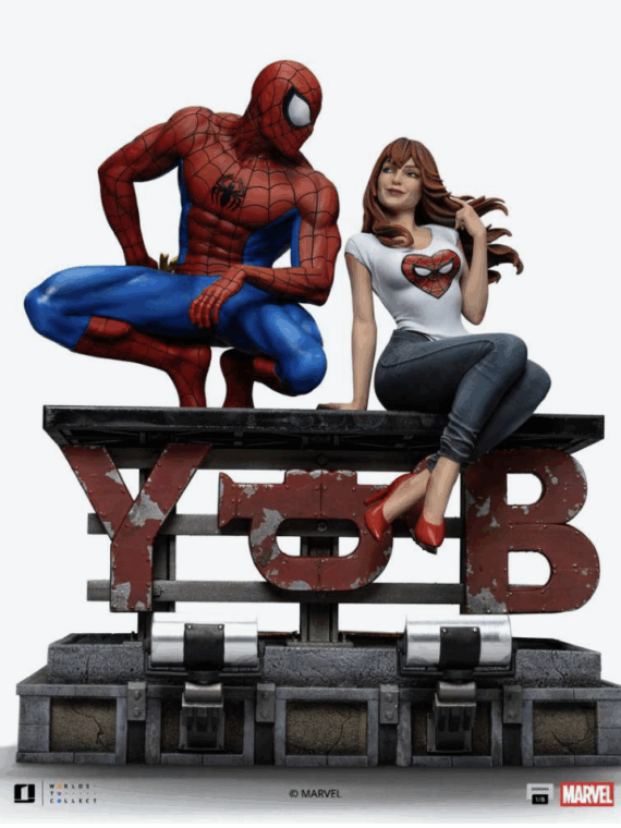Iron Studios Spider-man and Mary Jane 1/6 scale diorama statua resina