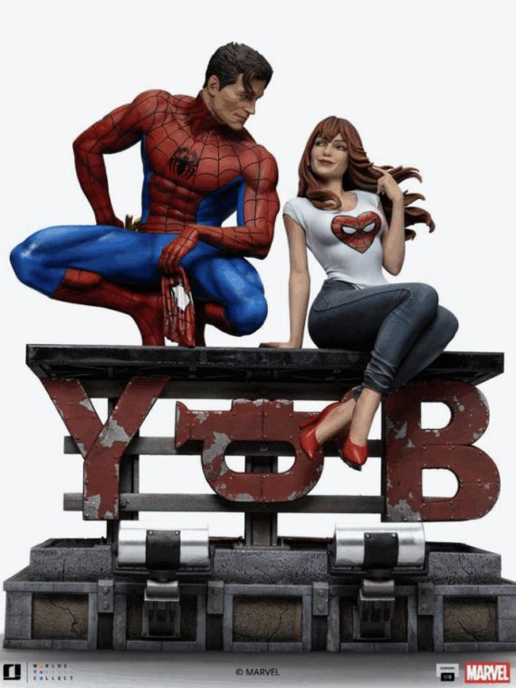 Iron Studios Spider-man and Mary Jane 1/6 scale diorama statua resina