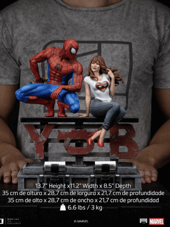 Iron Studios Spider-man and Mary Jane 1/6 scale diorama statua resina