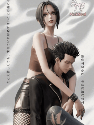 Pink Soul Studio Nana Nana Osaky e Honjo Ren Statua resina 1/6 24 cm