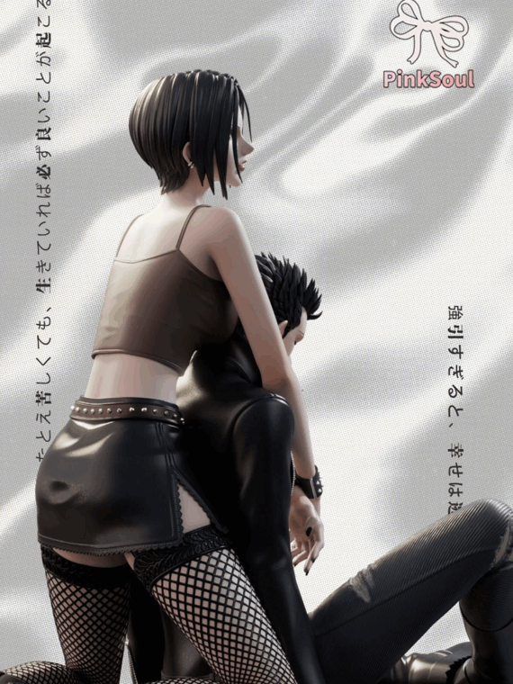 Pink Soul Studio Nana Nana Osaky e Honjo Ren Statua resina 1/6 24 cm