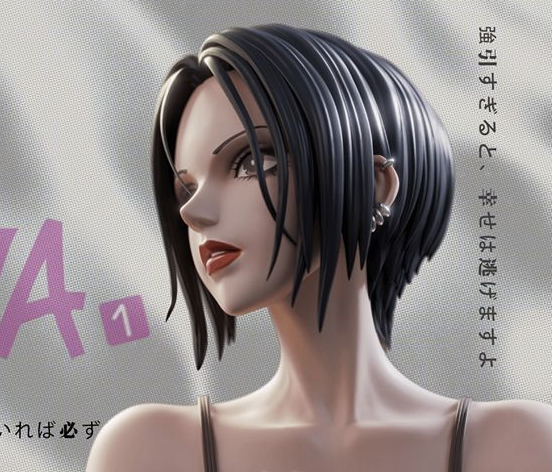 Pink Soul Studio Nana Nana Osaky e Honjo Ren Statua resina 1/6 24 cm