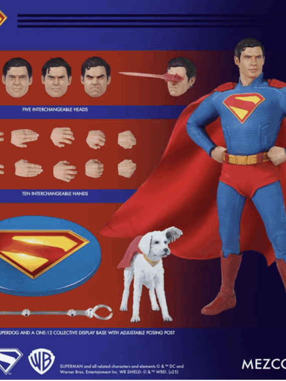 Mezco Toys One 12 collective Superman(2025) Superman e Krypto action figure pvc 1/12