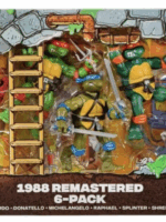 Playmates Toys Teenage Mutant Ninja Turtles 6-Pack Action Figures 1988 Remastered pvc 10 cm