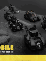 Beast Kingdom Batman batmobile pull back car blind box set (6) repliche 5 cm