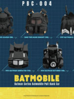 Beast Kingdom Batman batmobile pull back car blind box set (6) repliche 5 cm