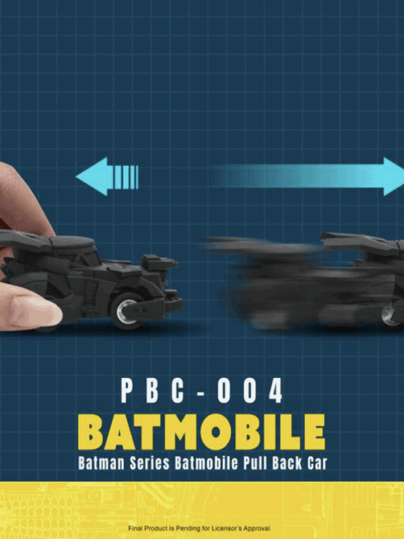 Beast Kingdom Batman batmobile pull back car blind box set (6) repliche 5 cm