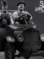 Infinite Statue Laurel & hardy towed in a hole Ford t 1/12 scale statua resina 18 cm