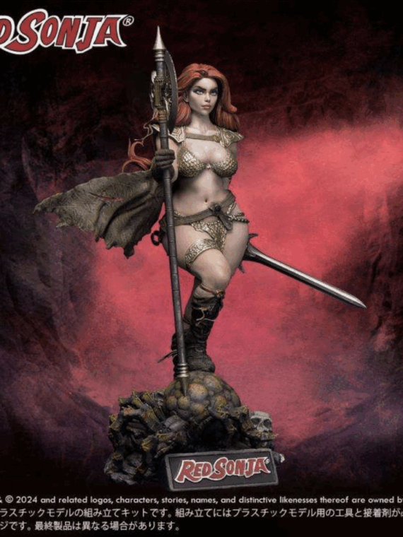 X Plus Red Sonja 1/8 scale plastic model kit pvc 27 cm