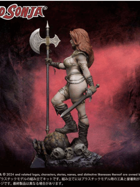 X Plus Red Sonja 1/8 scale plastic model kit pvc 27 cm