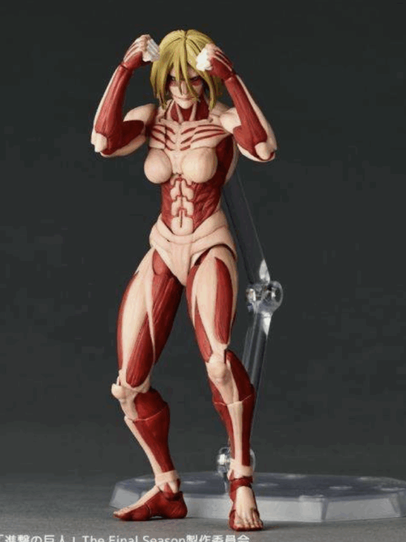 Kaiyodo Revoltech amazing yamaguchi Attack on Titan Female Titan action figure pvc
