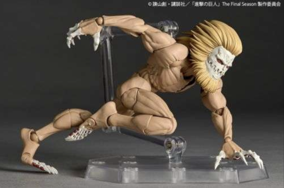 Kaiyodo Revoltech Attack on Titan amazing yamaguchi Jaw Titan action figure pvc 14 cm