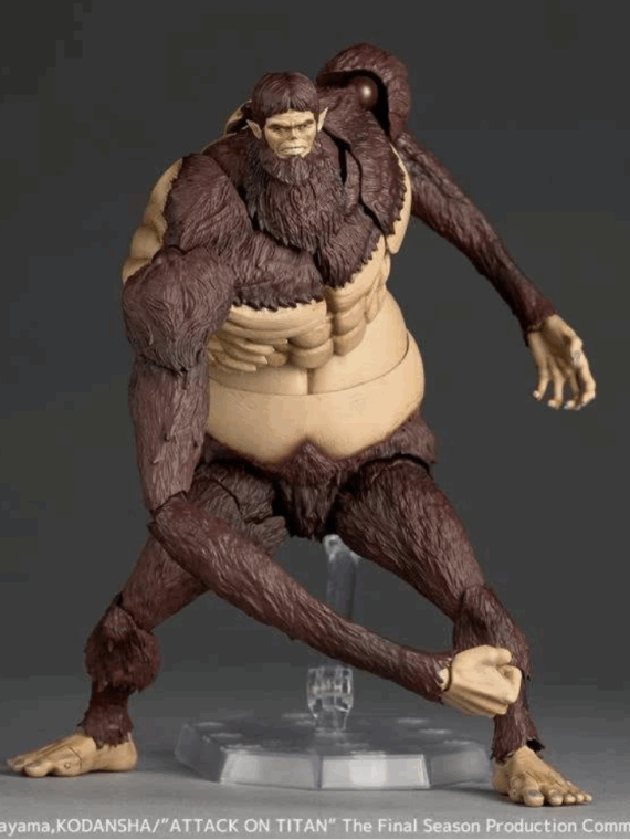 Kaiyodo Revoltech amaziong yamaguchi Attack on Titan Beast Titan action figure pvc 17 cm