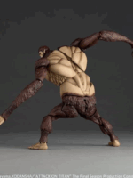 Kaiyodo Revoltech amaziong yamaguchi Attack on Titan Beast Titan action figure pvc 17 cm