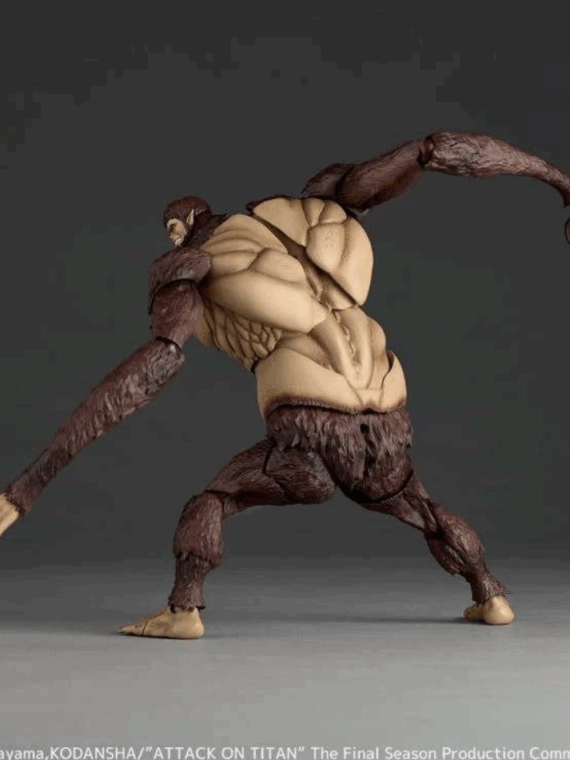 Kaiyodo Revoltech amaziong yamaguchi Attack on Titan Beast Titan action figure pvc 17 cm