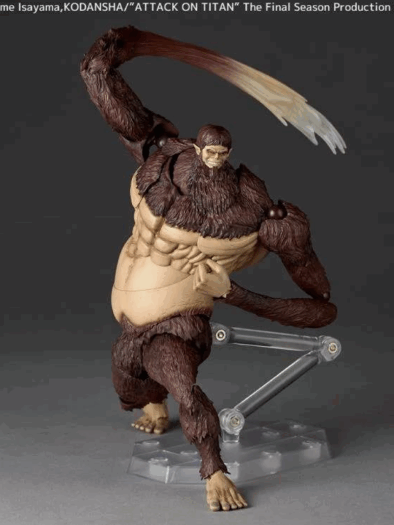 Kaiyodo Revoltech amaziong yamaguchi Attack on Titan Beast Titan action figure pvc 17 cm