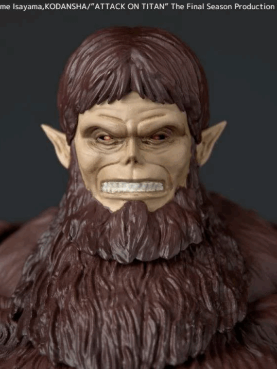 Kaiyodo Revoltech amaziong yamaguchi Attack on Titan Beast Titan action figure pvc 17 cm