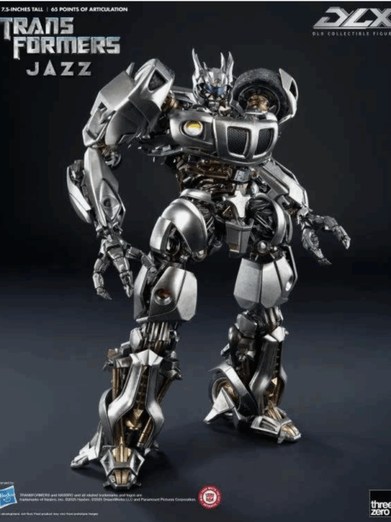 Threezero Transformers dlx Jazz deluxe edition robot 19 cm abs/metallo