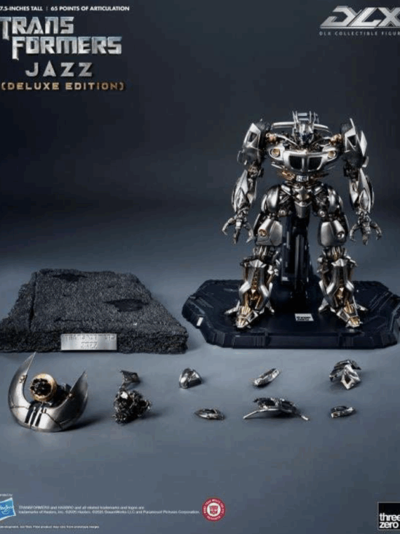 Threezero Transformers dlx Jazz deluxe edition robot 19 cm abs/metallo