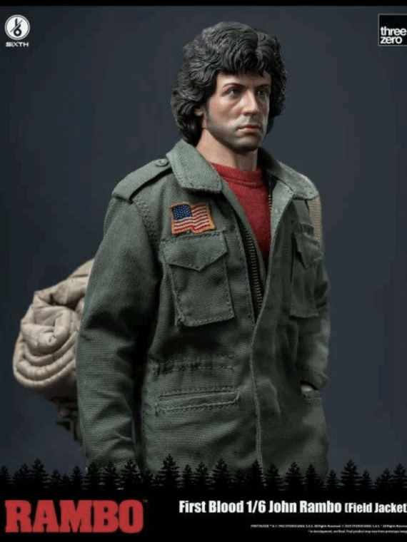 Threezero Rambo First Blood John Rambo field jacket 1/6 figure doll 31 cm