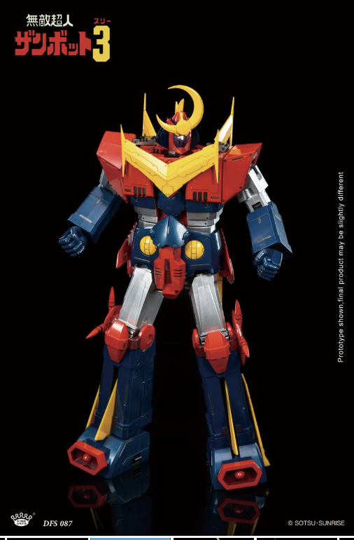 King Arts Invincible Super Man Zambot 3 robot trasformabile 33 cm abs, metallo