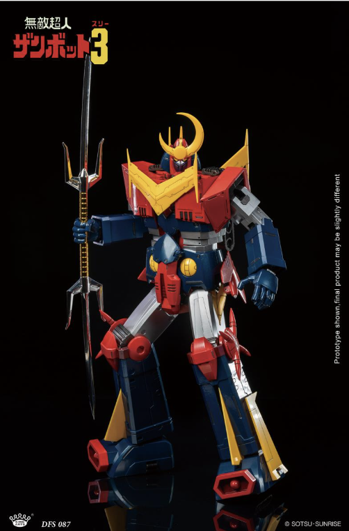 King Arts Invincible Super Man Zambot 3 robot trasformabile 33 cm abs, metallo