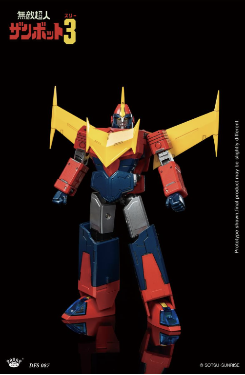 King Arts Invincible Super Man Zambot 3 robot trasformabile 33 cm abs, metallo