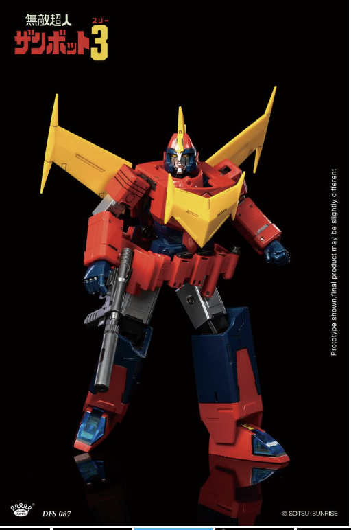 King Arts Invincible Super Man Zambot 3 robot trasformabile 33 cm abs, metallo