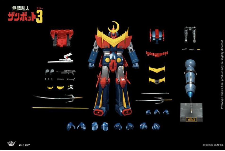 King Arts Invincible Super Man Zambot 3 robot trasformabile 33 cm abs, metallo