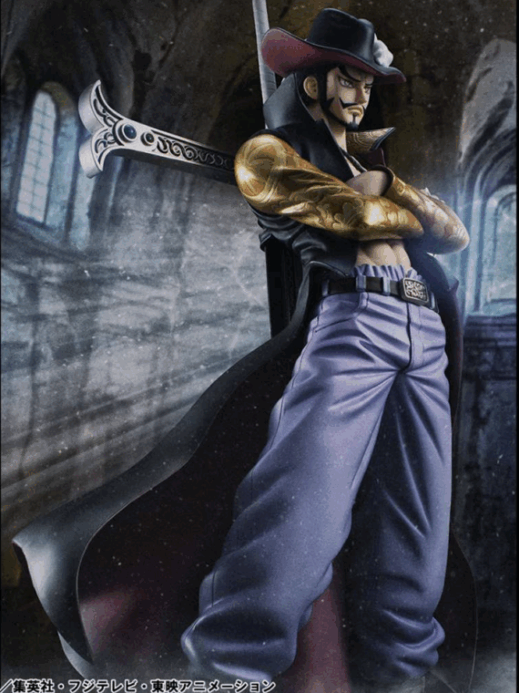 Megahouse One piece p.o.p. limited hawk eye Dracule Mihawk ver.r statue pvc