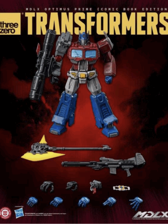 Threezero Transformers mdlx Optimus Prime (comic book edition) action figure 17 cm
