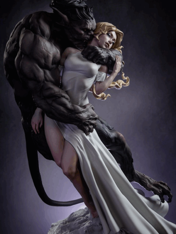 Sideshow Original Artist Series Statue Beauty and the Beast by Maria Panfilova 46 cm