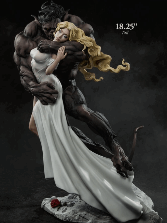 Sideshow Original Artist Series Statue Beauty and the Beast by Maria Panfilova 46 cm