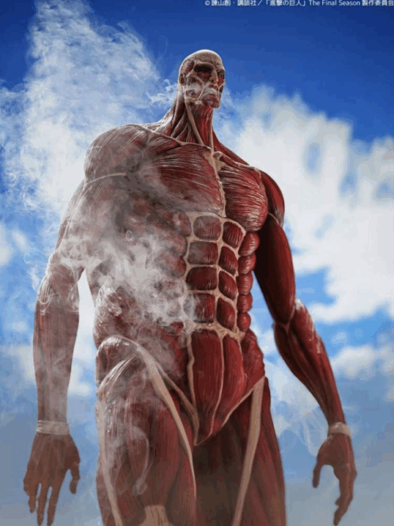 Kaiyodo Attack on Titan mega sofvi Colossal Titan figure 63 cm pvc