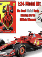 Burago Ferrari f1 sf-24 - n.16 Charles Leclerc with helmet model kit 1:24