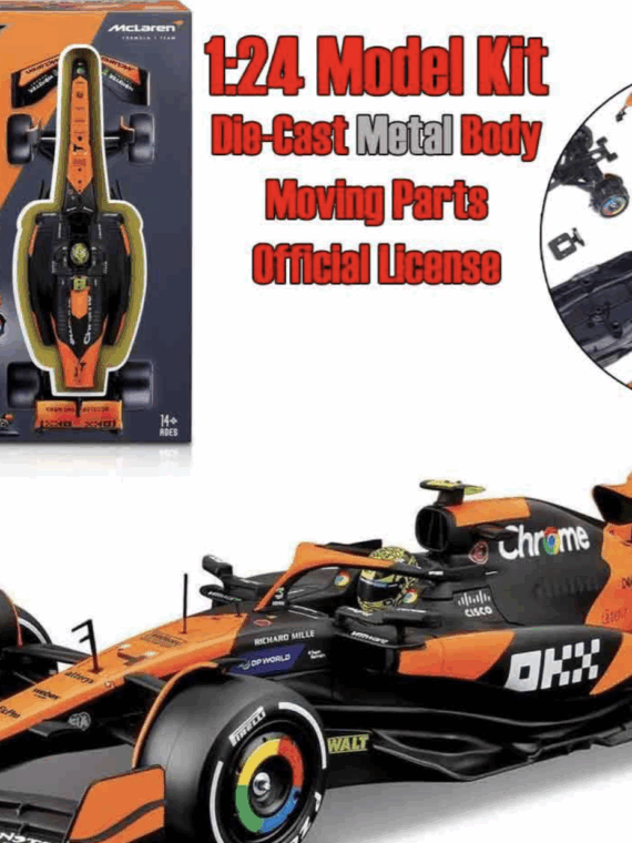 Burago Mclaren f1 mcl38 - Lando Norris with helmet - model kit 1:24 model kit