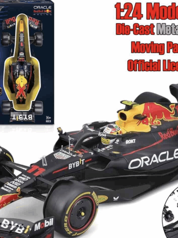 Burago Red bull f1 rb19 - Max Verstappen with helmet - model kit 1:24 pvc/metallo