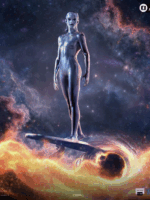 Iron Studios Fantastic Four first steps Silver Surfer 1/10 statue polystone