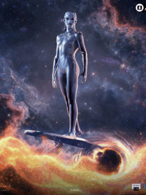 Iron Studios Fantastic Four first steps Silver Surfer 1/10 statue polystone