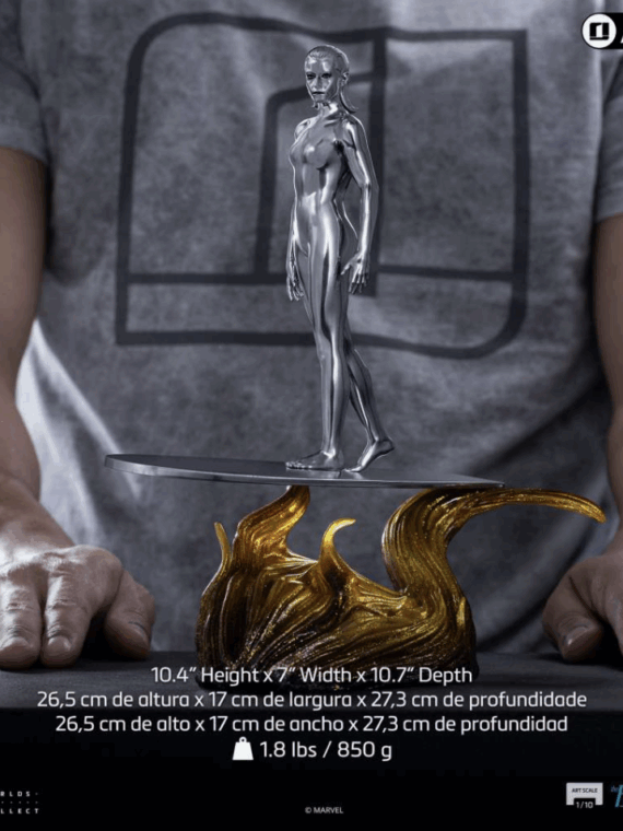 Iron Studios Fantastic Four first steps Silver Surfer 1/10 statue polystone