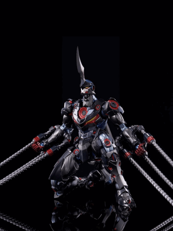 Flame Toys Tengen Toppa Gurren Lagann Kuro Kara Kuri Action Figure Lazengann 21 cm