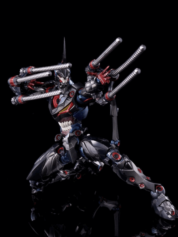 Flame Toys Tengen Toppa Gurren Lagann Kuro Kara Kuri Action Figure Lazengann 21 cm